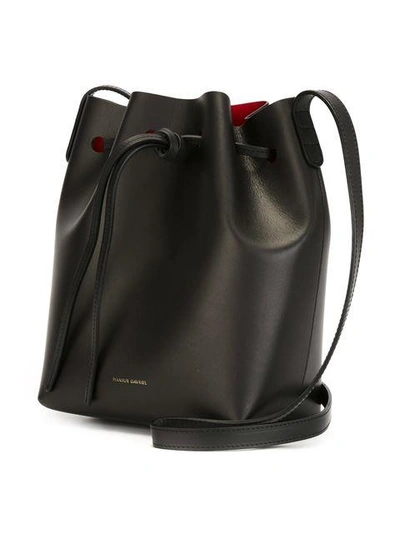 Shop Mansur Gavriel Mini Bucket Bag - Black