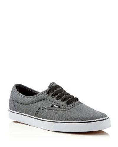 Vans Lpe Lace Up Sneakers In Black/ True White