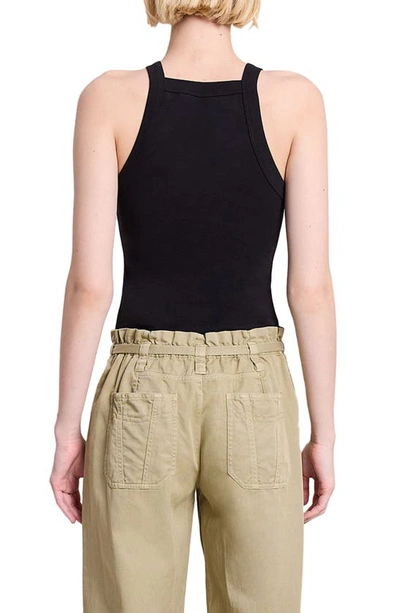 A.l.c Hannah Square-neck Tank Top In Black