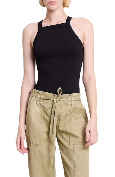 A.l.c Hannah Square-neck Tank Top In Black