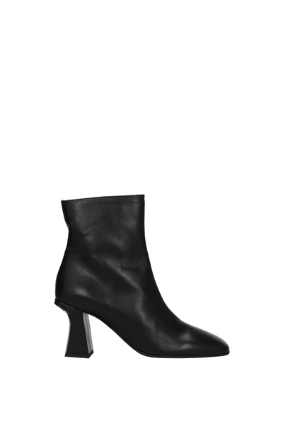 Shop Furla Ankle Boots Sirena Leather Black