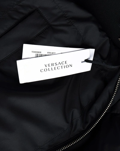 Shop Versace Collection Jacket In Black