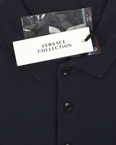 Shop Versace Collection Topwear In Blue