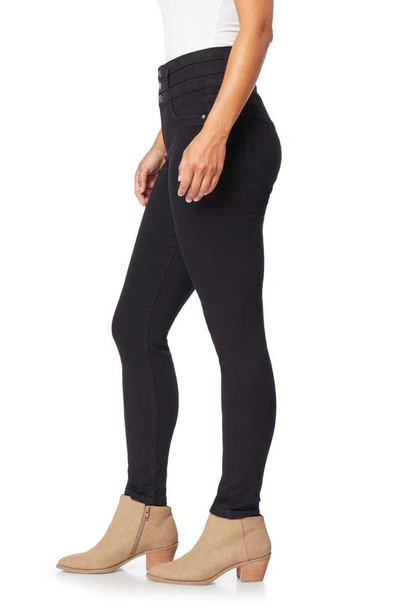 Shop Angels Jeans High Waist Skinny Jeans In Onyx