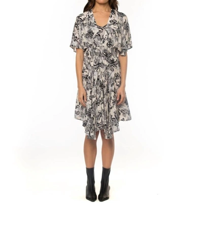 Shop Tolani Diana Dress In Charcoal In Multi