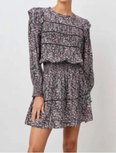 Shop Rails Faren Floral Mini Dress In Multi In Grey