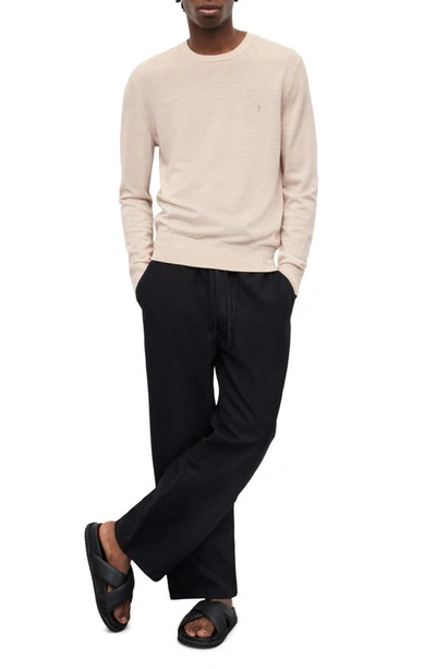 Shop Allsaints Mode Slim Fit Wool Sweater In Biscuit Taupe Marl