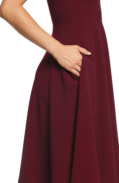 slim fit dress slacks Dress The Population Women's Catalina Fit & Flare Dress - Sage