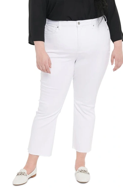 Shop Nydj Slim Ankle Bootcut Jeans In Optic White