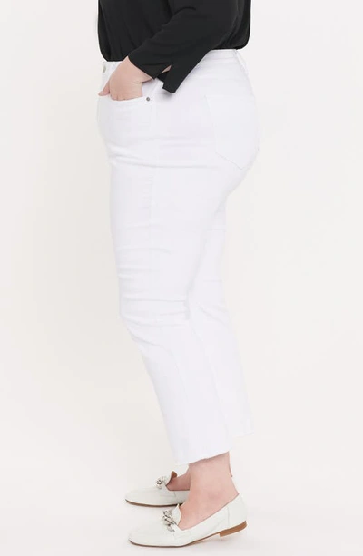 Nydj Plus Hr Slim Bootcut Ankle Jean In Optic White