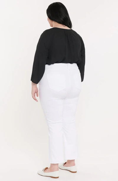Nydj Plus Hr Slim Bootcut Ankle Jean In Optic White