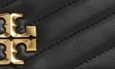 Tory Burch Kira Chevron Leather Convertible Shoulder Bag In Black
