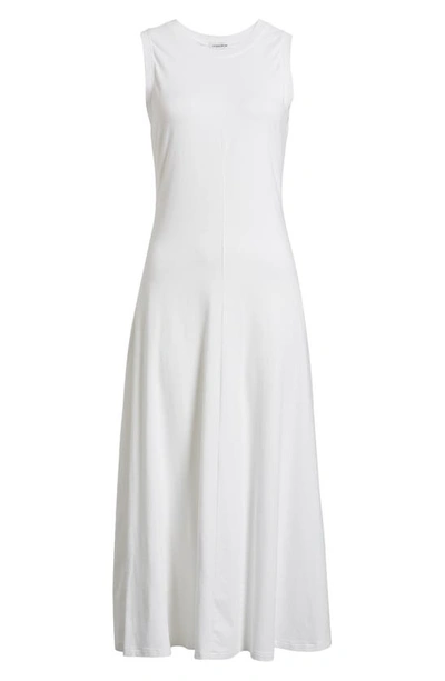 Nordstrom Sleeveless Cotton Blend Dress In White