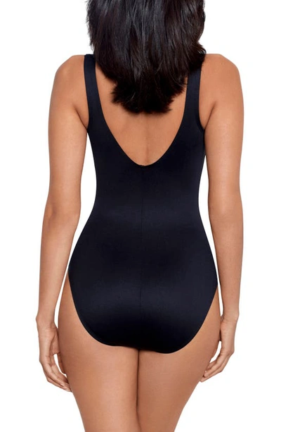 Shop Miraclesuit Rock Solid Avra Underwire One-piece Swimsuit In Black