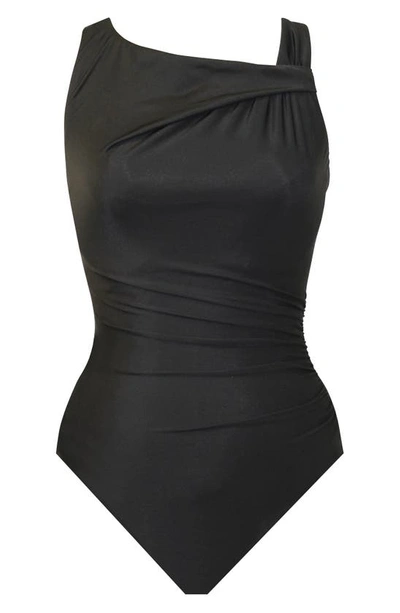 Miraclesuit Rock Solid Avra Underwire One-piece Swimsuit In Black