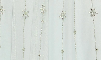 Shop Mac Duggal Embellished Flutter Sleeve A-line Gown In Mist