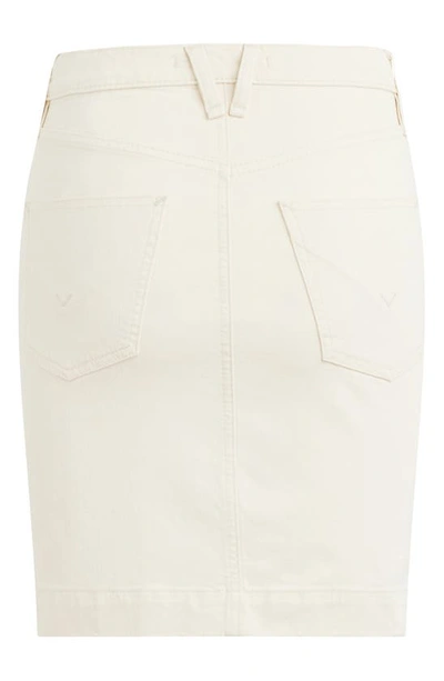 Shop Hudson Asymmetric Button Front Skirt In Ecru