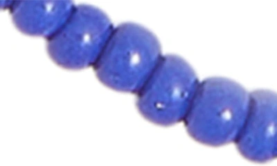 Shop Petit Moments Newton Beaded Necklace In Blue