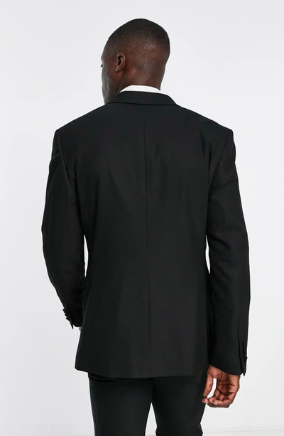 Shop Topman Skinny Tuxedo Jacket In Black