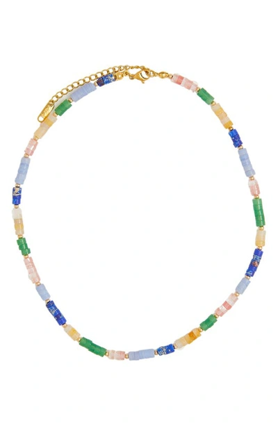 Shop Petit Moments Eddie Beaded Necklace In Multi