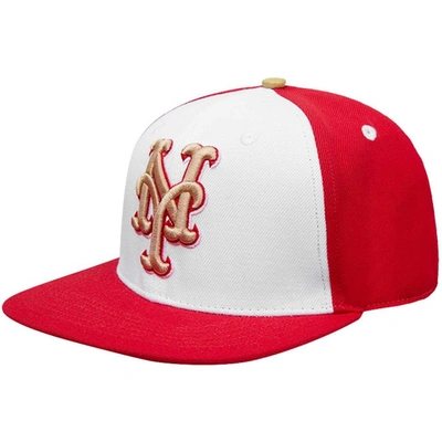 Shop Pro Standard White/red New York Mets Strawberry Ice Cream Drip Snapback Hat