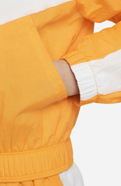 Shop Nike Kids' Sportswear Track Jacket In Vivid Orange/ White