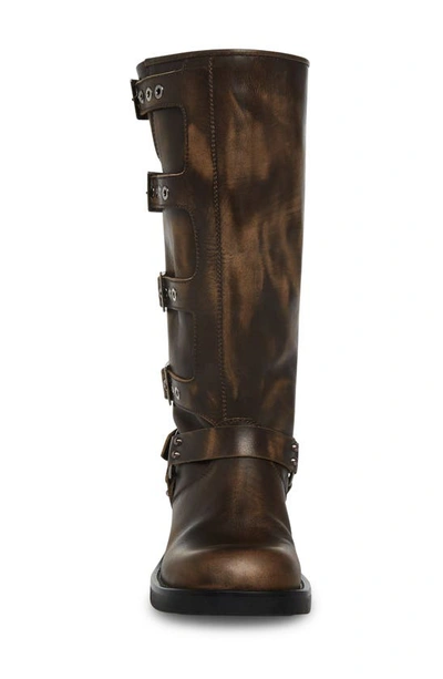 Steve Madden Rocky Boot In Brown Distressed