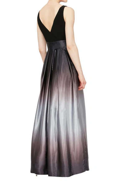 Shop Sl Fashions Slny Ombre Satin Gown In Bks