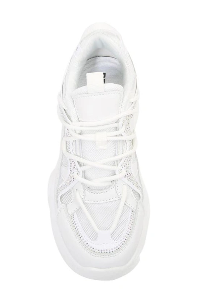 Shop Berness Nikki Embellished Sneaker In White