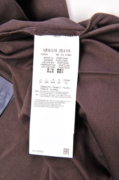 Shop Armani Jeans Aj Armani Jeans Topwear In Brown