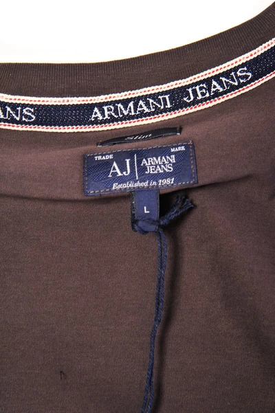 Shop Armani Jeans Aj Armani Jeans Topwear In Brown