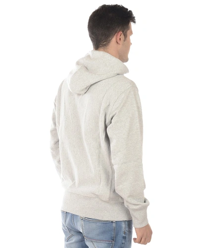 Shop Champion Sweatshirt Hoodie In Grey