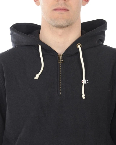 Shop Champion Sweatshirt Hoodie In Black