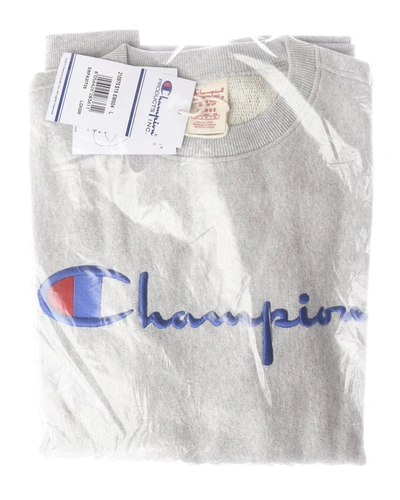 Shop Champion Sweatshirt Hoodie In Grey