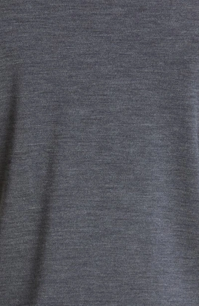 John Smedley Belper Extrafine Wool Knit Polo Sweater In Charcoal