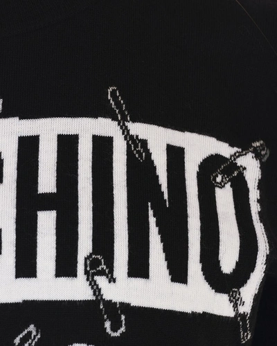 Shop Moschino Sweater In Black