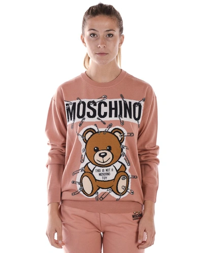 Shop Moschino Sweater In Pink