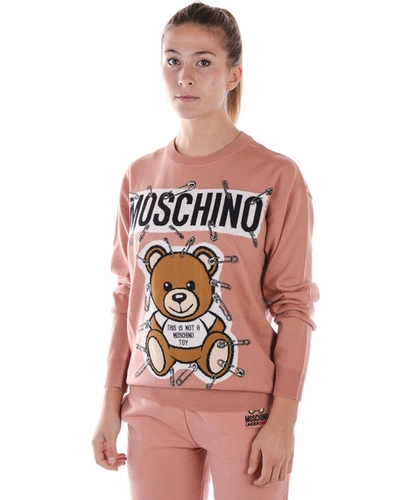 Shop Moschino Sweater In Pink