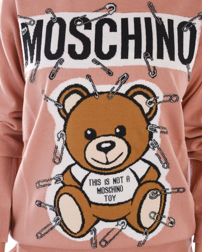 Shop Moschino Sweater In Pink