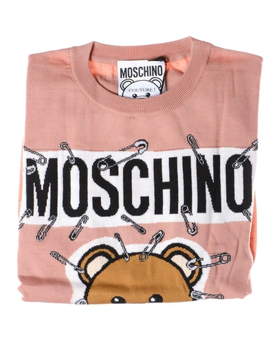 Shop Moschino Sweater In Pink