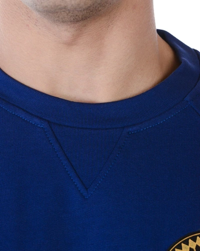 Shop Versace Collection Sweatshirt Hoodie In Blue