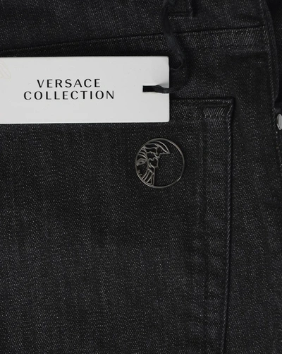 Shop Versace Collection Jeans In Black