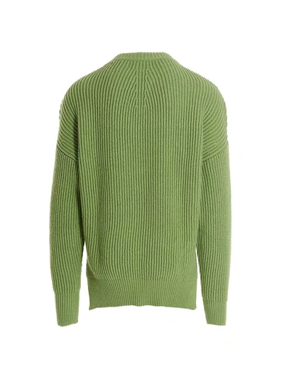 Shop Jil Sander Chunky Sweater In Green