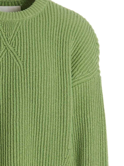 Shop Jil Sander Chunky Sweater In Green