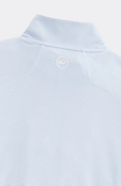 Shop Vineyard Vines Sankaty Quarter Zip Performance Top In White Cap