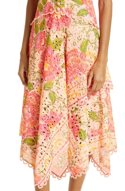 Shop Farm Rio Blooming Floral Cotton Dress In Blooming Floral Pink