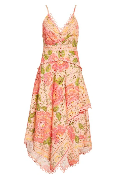 Shop Farm Rio Blooming Floral Cotton Dress In Blooming Floral Pink
