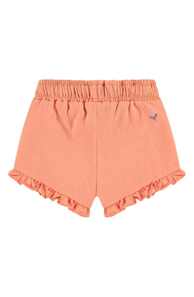 Shop Babyface Ruffle Trim Shorts In Orange