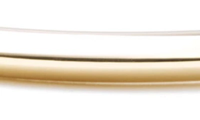 Shop Roberto Coin Knife Edge Gold Bangle In Yellow Gold