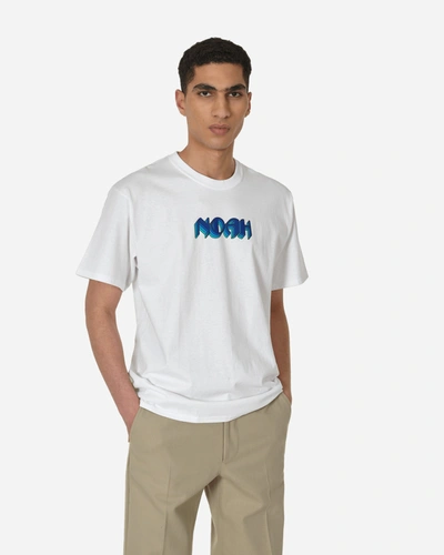 Shop Noah Stack Logo T-shirt In White